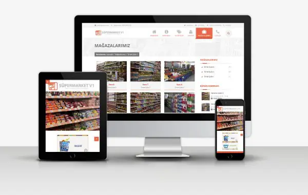 Süper Market Web sitesi v1